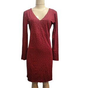 Kuhl Tahini Dress Deep Red Pullover Empire Waist New/ Sample
